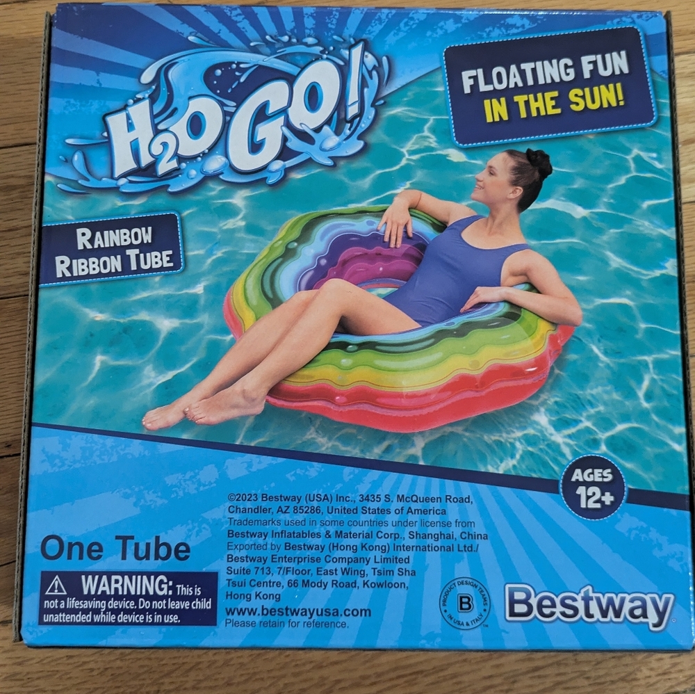H20go bestway rainbow ribbon tube